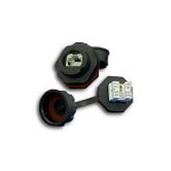 Industrial RJ-45 passthrough Plug and Jack