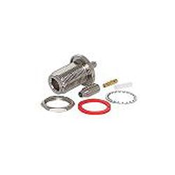 N Female Bulkhead Crimp connector for 100, RG-174, RG-316 series cable