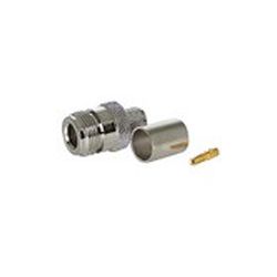 N Female Crimp connector for 400, RG-8 series cable