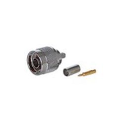 N Male Crimp connector for 195, RG-58 series cable