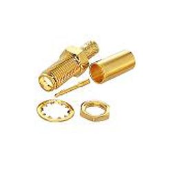 RP-SMA Male Bulkhead Crimp LMR100, RG-174, RG-316