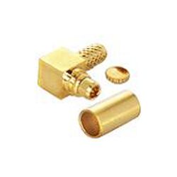 MMCX Right Angle Male Crimp 100, RG-174 series cable