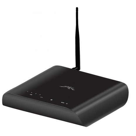 Ubiquiti airRouter-HP, 6dBi, 28dBm, 150Mbps, 2.4GHz, 5xEthernet, 200m