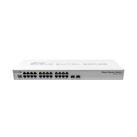 MikroTik Routerboard CRS326-24G-2S+RM, 800MHz, 512MB, 24xGigabit, 2xSFP+, LCD, L5