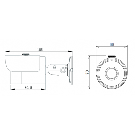 Dahua IPC-HFW1200S: Αδιάβροχη Έγχρωμη IP Κάμερα, Υψηλής Ανάλυσης (HD 2.0MP), Νυχτερινή Λήψη (έως 30 μ.) – Outdoor Bullet IP Camera PoE