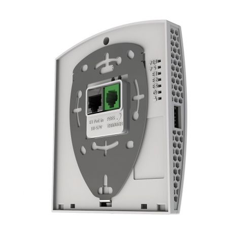 MikroTik RBwsAP-5Hac2nD, wsAP ac lite, 1.5dBi, 22dBm, 2x2 @2.4GHz, 3dBi, 23dBm, 1x1 @ 5GHz, 650MHz, 64MB, 3xEthernet, PoE-in 802.3af/at, PoE-out, USB, L4