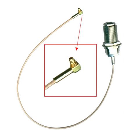 Pigtail Cable MMCX -> N type Female 0.30cm