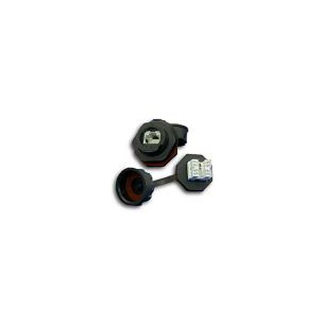 Industrial RJ-45 passthrough Plug and Jack