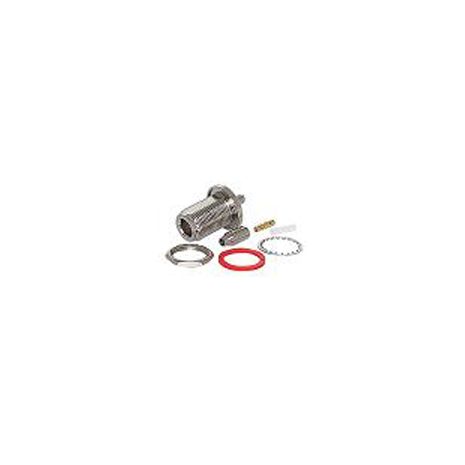 N Female Bulkhead Crimp connector for 100, RG-174, RG-316 series cable