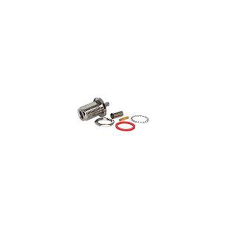 N Female Bulkhead Crimp connector for 195, RG-58, series cables