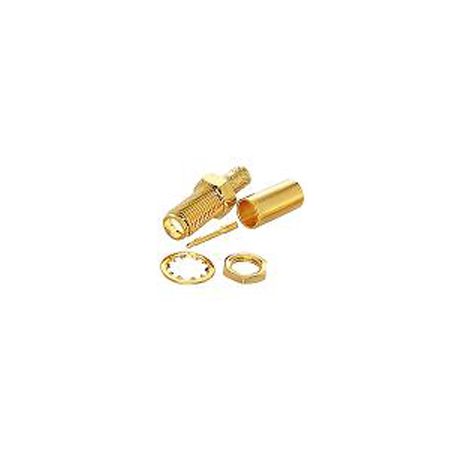 RP-SMA Male Bulkhead Crimp LMR100, RG-174, RG-316